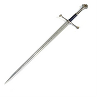 Lord of the Rings Aragorn Anduril Metal Sword with Wall Plaque