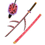 Demon Slayer Kokushibo Kyokokukamusari Flesh Nichirin Wooden Cosplay Sword