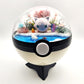 Pokemon Jigglypuff Crystal Terrarium Blossom Tree White Poke Ball Handmade