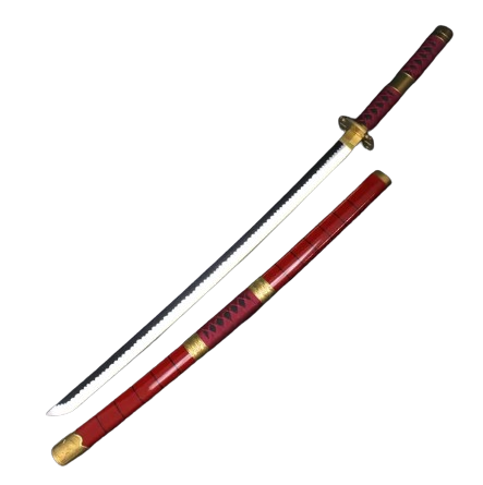 One Piece Sandai Kietsu LED Light Up Sword USB C Rechargable 40 Inch Wood & Plastic Cosplay Prop Replica