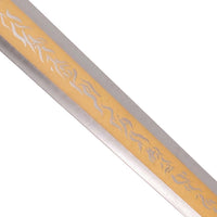 Elden Ring Rellana's Blazing Blade Metal Sword With Plaque