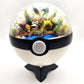 Pokemon Leafeon Crystal Terrarium Pond White Poke Ball Handmade