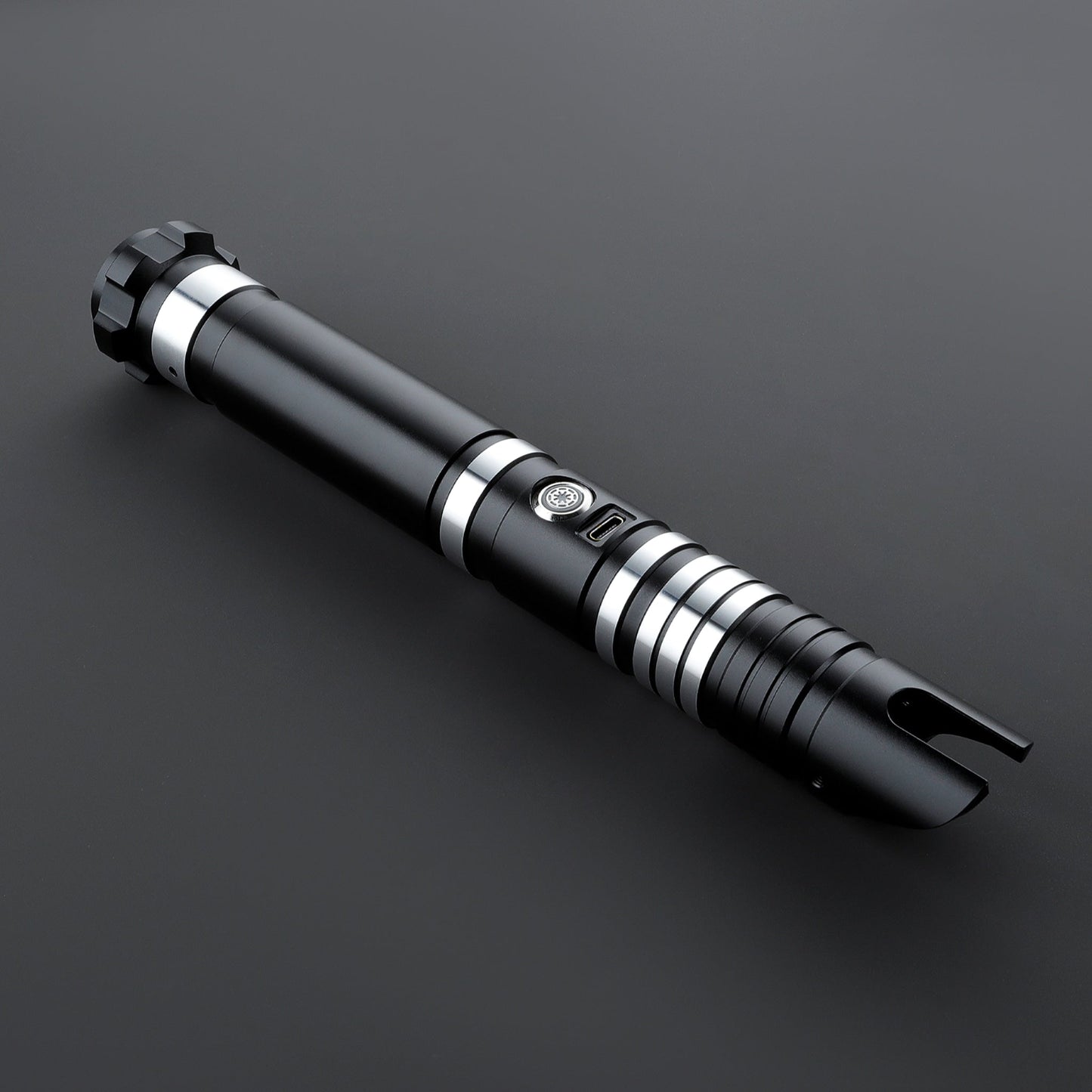 Star Wars No. C036 4-Fonts Black Baselit Combat Lightsaber RGB Replica Chargable