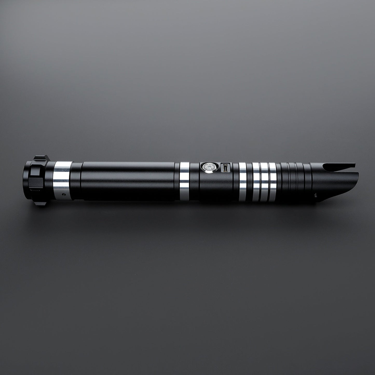 Star Wars No. C036 4-Fonts Black Baselit Combat Lightsaber RGB Replica Chargable