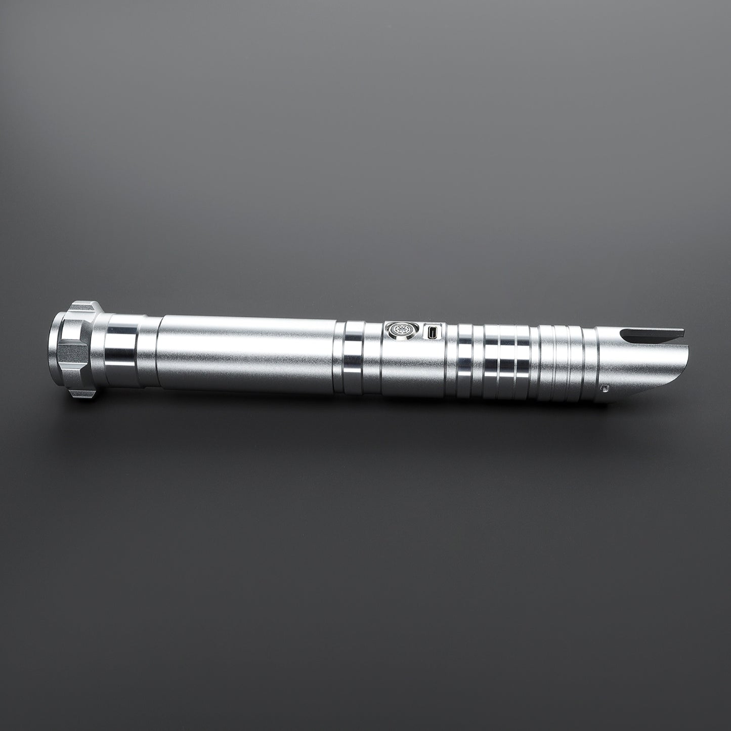 Star Wars No. C036 Silver Baselit Combat Lightsaber RGB Replica (No 97 Base)