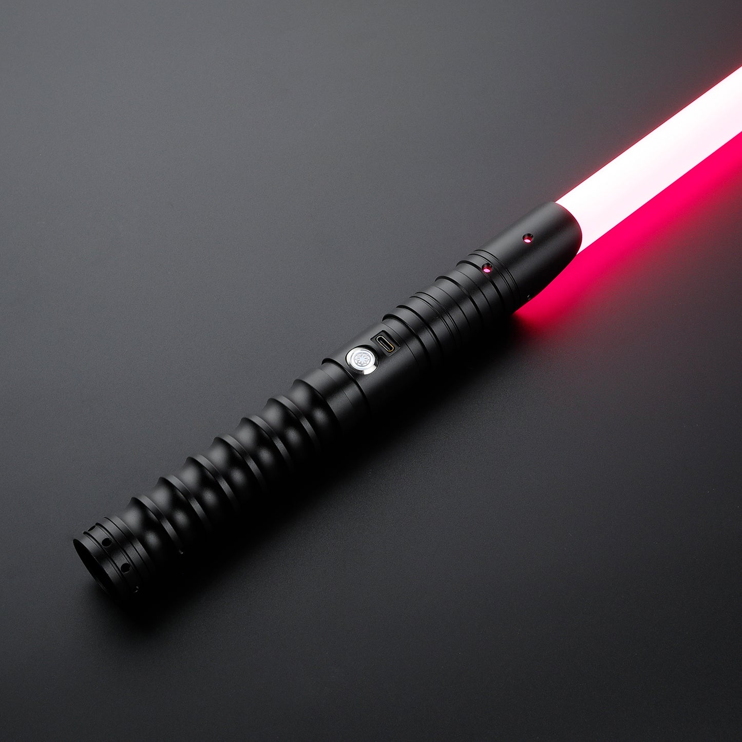 Star Wars Combat Lightsaber Baselit Custom No.038 FX RGB Black Replica (No 4 Base)