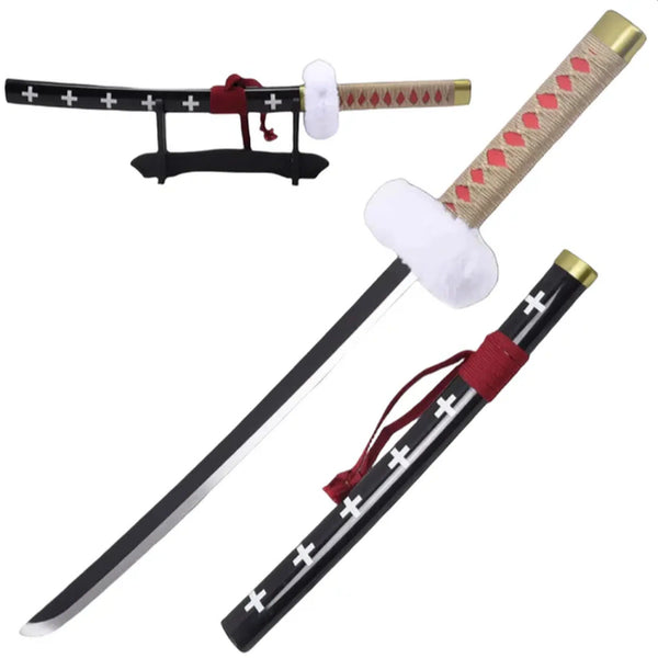 Trafalgar Law Sword Kikoku Mini Metal Katana Sword DAMAGED