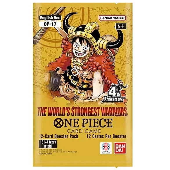 One Piece OP-17 TCG Card Game Booster Pack The World's Strongest Warriors