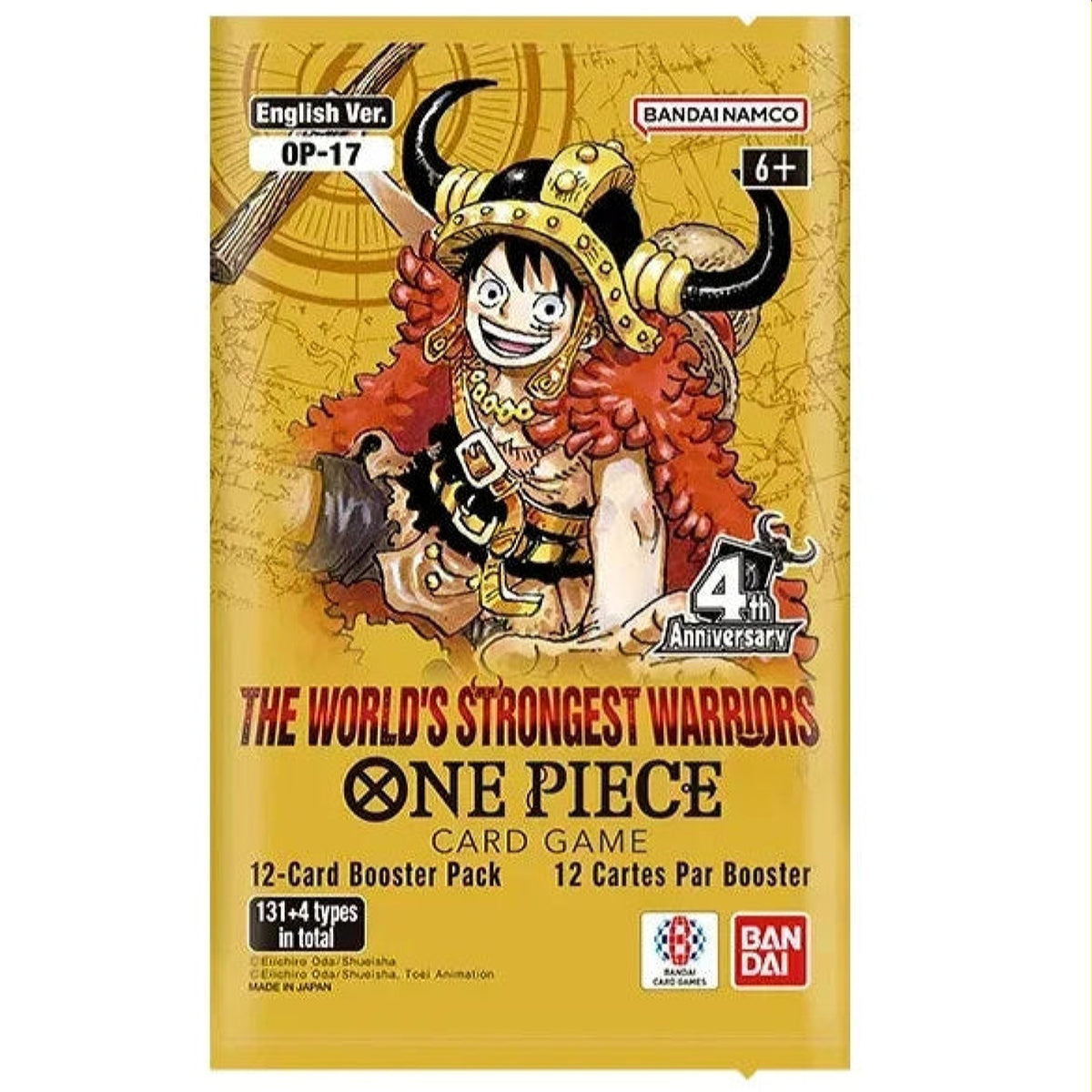One Piece OP-17 TCG Card Game Booster Pack The World's Strongest Warriors