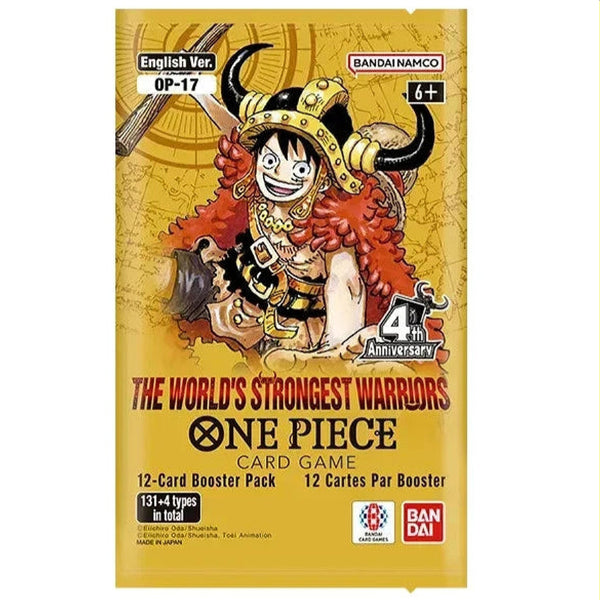 One Piece OP-17 TCG Card Game Booster Pack The World's Strongest Warriors