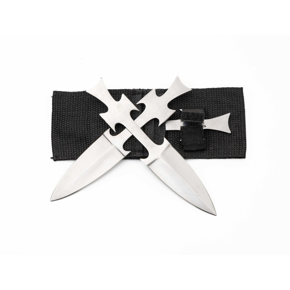 Desperado Inspired 12 Piece Blunt Metal Display Knife Set with Holster