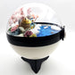 Pokemon Piplup & Rowlet as Pikachu & Eevee Crystal Terrarium Blossom Tree White Poke Ball Handmade