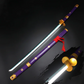 One Piece Purple Enma LED Light Up Sword USB C Rechargable 40 Inch Wood & Plastic Cosplay Prop Replica