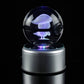 Quaxly Pokemon Glass Crystal Pokeball 73 with Light-Up LED Base Ornament 80mm XL Size