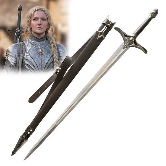 Rings of Power Galadriel Blunt Metal Display Replica with Sheath
