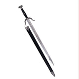 The Witcher 3 Geralt's Silver Medium Sword Diagonal Guard Metal Sword