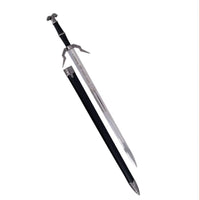 The Witcher 3 Geralt's Silver Medium Sword Diagonal Guard Metal Sword