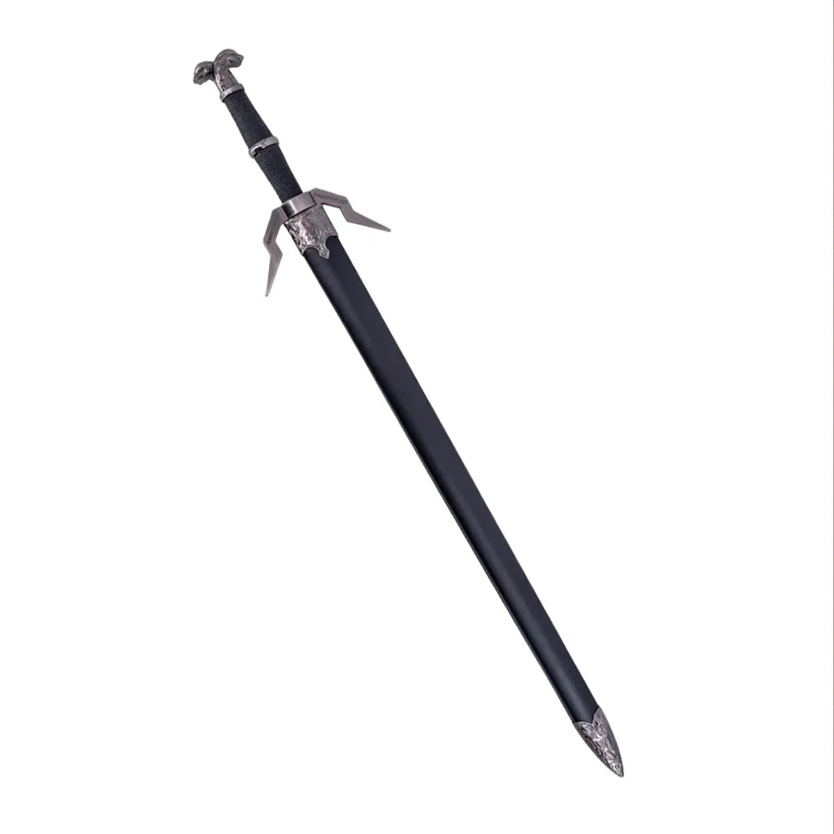 The Witcher 3 Geralt's Silver Medium Sword Diagonal Guard Metal Sword