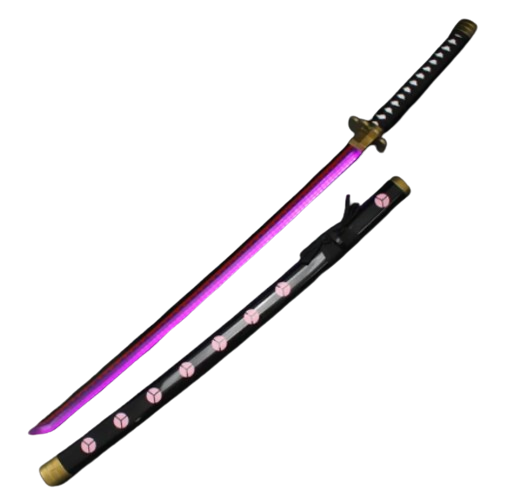 One Piece Shusui LED Light Up Sword USB C Rechargable 40 Inch Wood & Plastic Cosplay Prop Replica