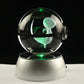 Snivy Pokemon Glass Crystal Pokeball 95 with Light-Up LED Base Ornament 80mm XL Size