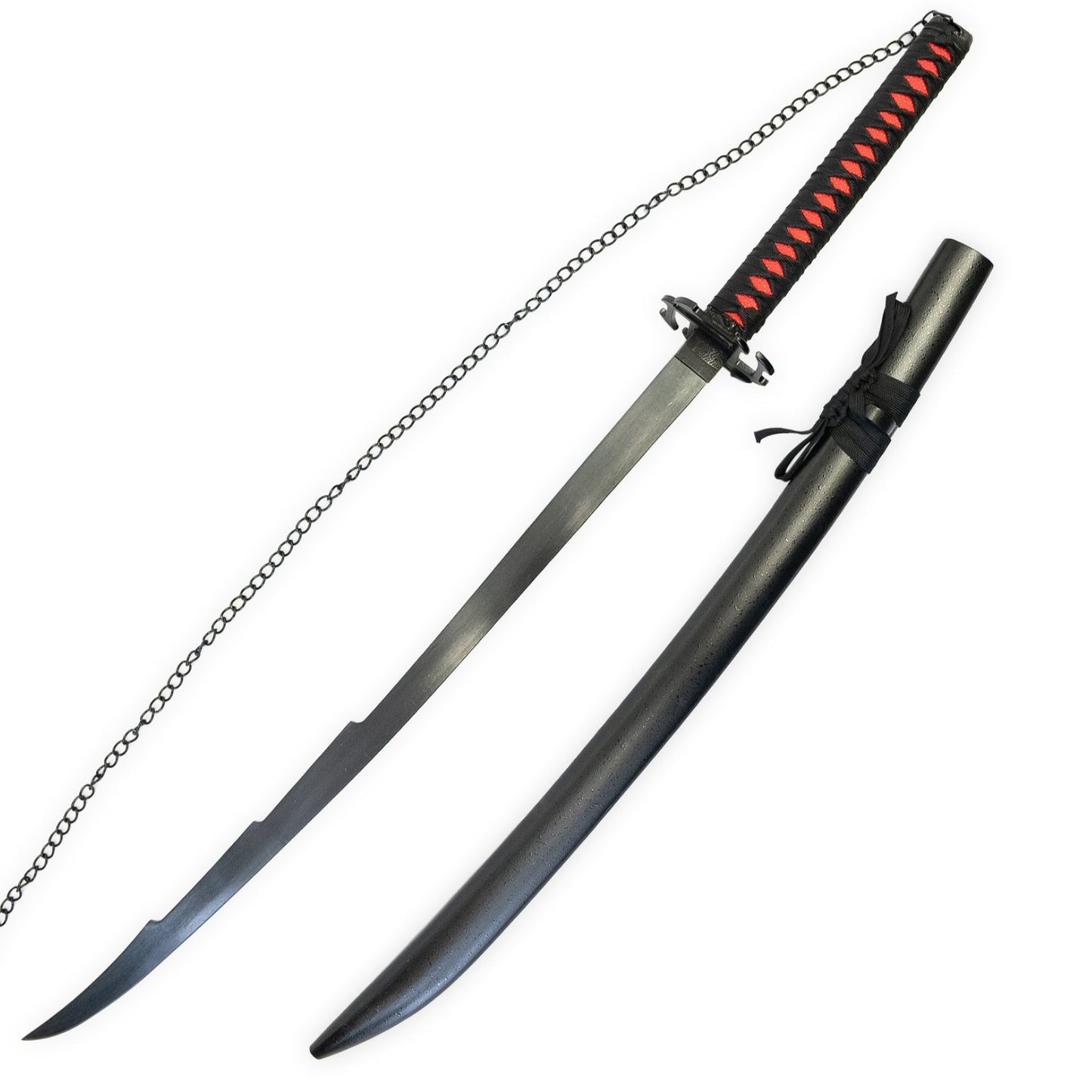 Bleach Heaven Chain Slaying Moon Katana Metal Sword Of Ichigo Kurosaki