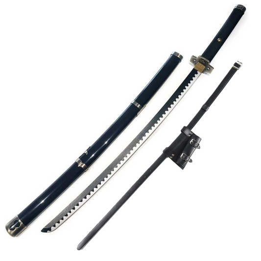 One Piece Yubashiri Wooden Cosplay Sword With PU Sword Belt Bundle