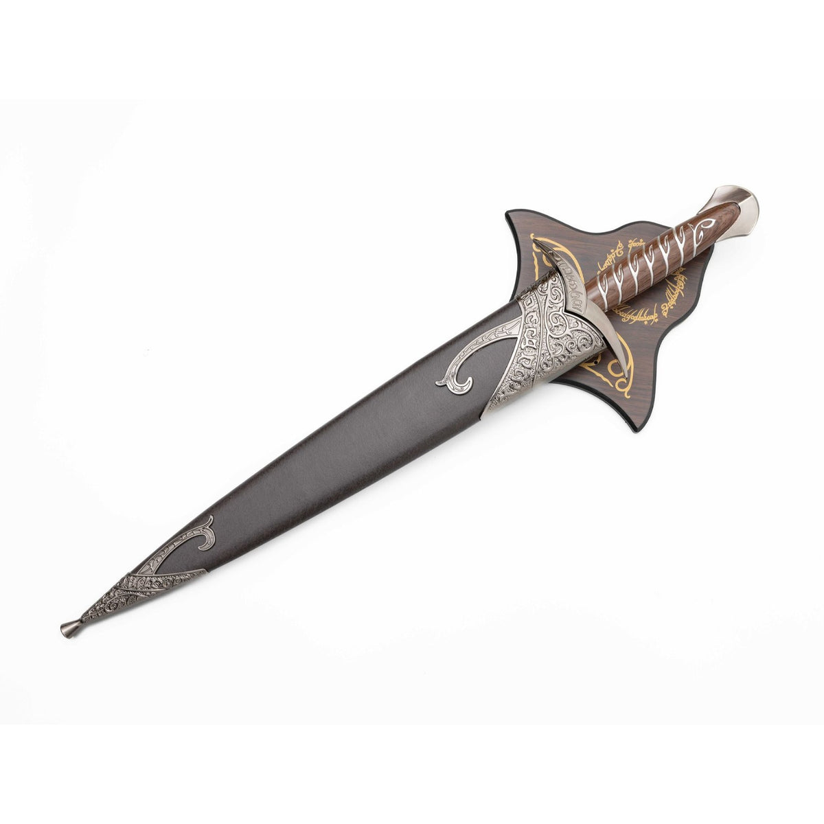 Lord of the Rings Metal Sting Sword With Plaque & Sheath