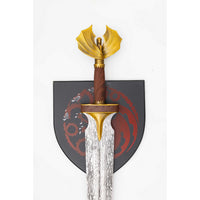 House of Dragon Rhaenyra Targaryen Metal Sword with Plaque