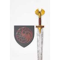 House of Dragon Rhaenyra Targaryen Metal Sword with Plaque