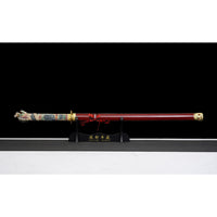 Highlander Connor Macleod Style Red Metal Katana Sword