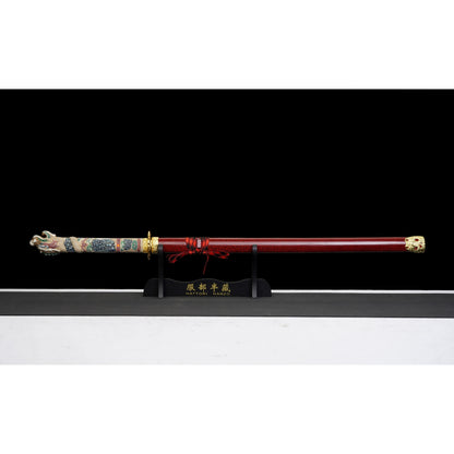 Highlander Connor Macleod Style Red Metal Katana Sword