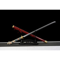 Highlander Connor Macleod Style Red Metal Katana Sword