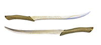 Lord of the Rings Metal Legolas Knives of the Elf Deluxe Edition — Collector's Display Replica