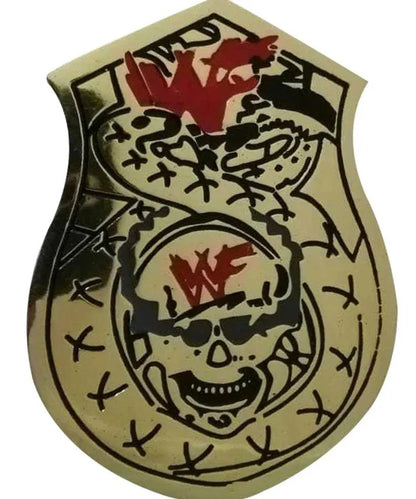 WWF Stone Cold Smoking Skull Championship Wrestling Belt Rattleskin Back 6MM Diecast Plate