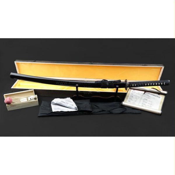 Warriors Demise in 1060 Clay Tempered Folded Steel Katana Sword