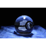 Ditto Pokemon Glass Crystal Pokeball 11 with Light-Up LED Base Ornament 80mm XL Size