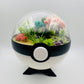 Pokemon Sleeping Bulbasaur Crystal Terrarium Pond White Poke Ball Handmade