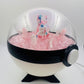 Pokemon Sylveon Sitting Light Up LED Crystal Terrarium Pink/White Poke Ball Handmade