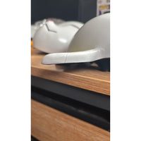 Demon Slayer Mask Makomo Warding Mask Kitsune Resin Cosplay Mask DAMAGED