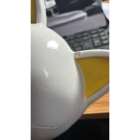 Demon Slayer Mask Makomo Warding Mask Kitsune Resin Cosplay Mask DAMAGED