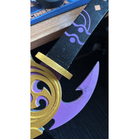 Genshin Impact Ei Raiden Shogun's Musou Isshin Wooden Cosplay Sword DAMAGED