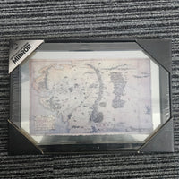 Lord of the Rings The Hobbit Middle Earth Map with Mirror DAMAGED