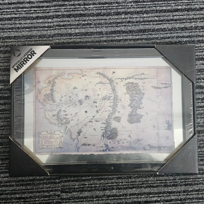 Lord of the Rings The Hobbit Middle Earth Map with Mirror DAMAGED