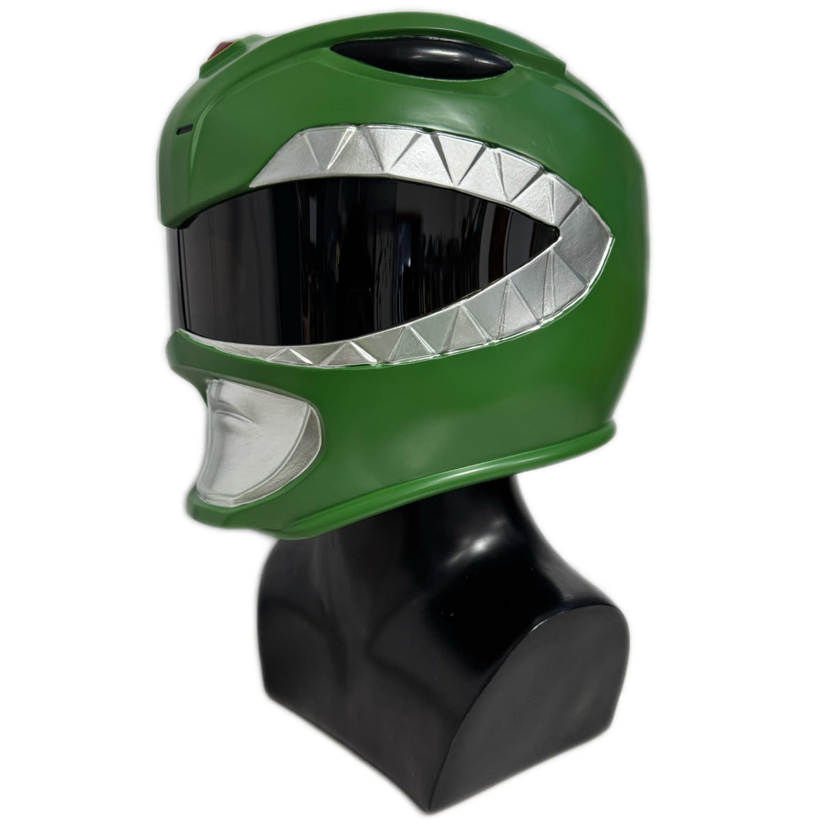 Mighty Morphin Green Power Ranger Resin Helmet DAMAGED 1