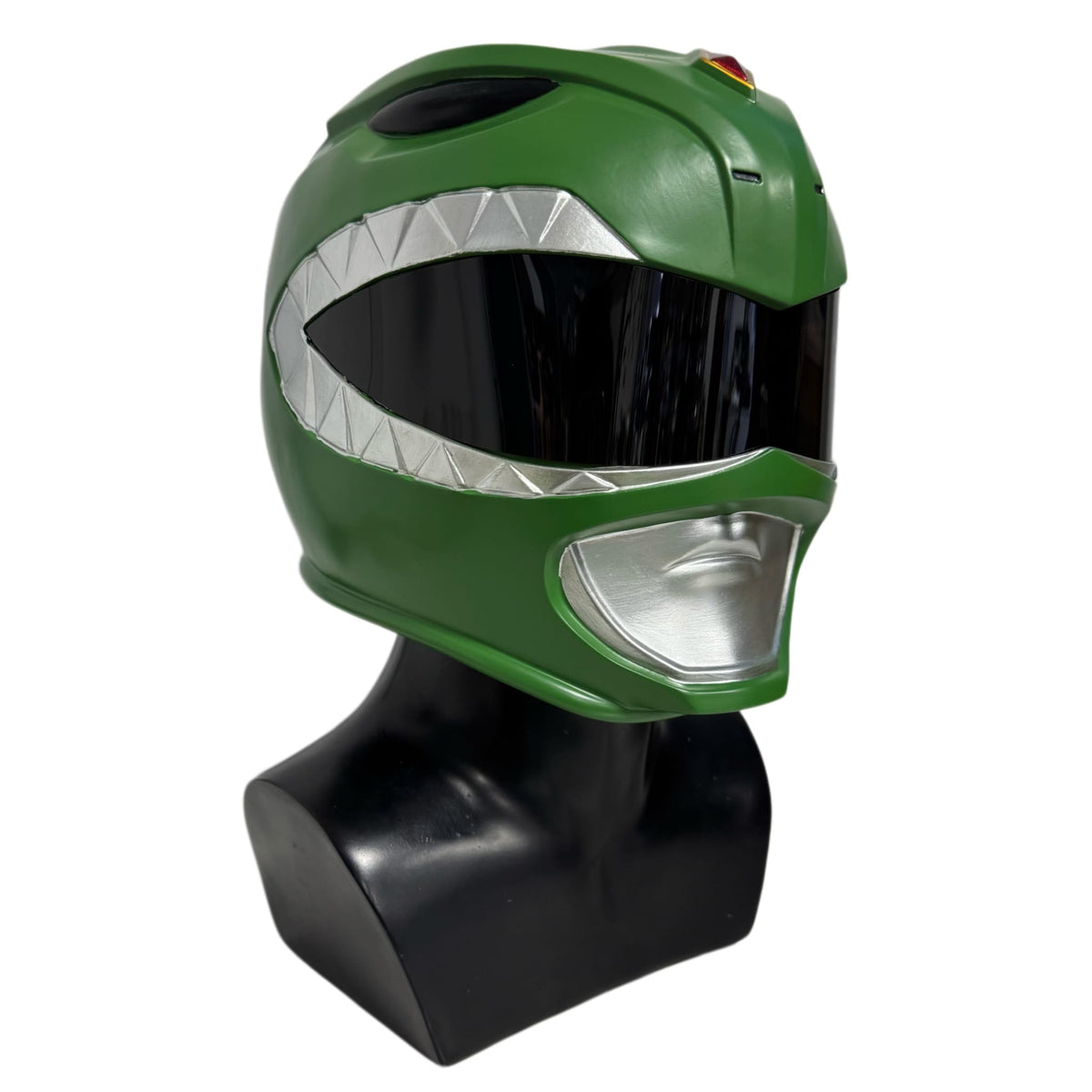 Mighty Morphin Green Power Ranger Resin Helmet DAMAGED 1