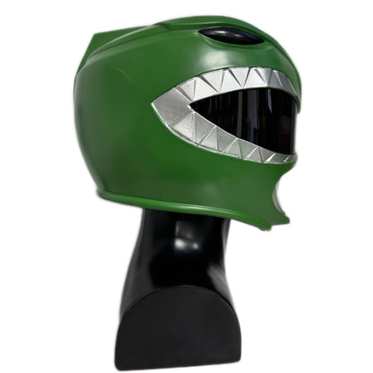 Mighty Morphin Green Power Ranger Resin Helmet DAMAGED 1