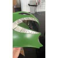 Mighty Morphin Green Power Ranger Resin Helmet DAMAGED 1