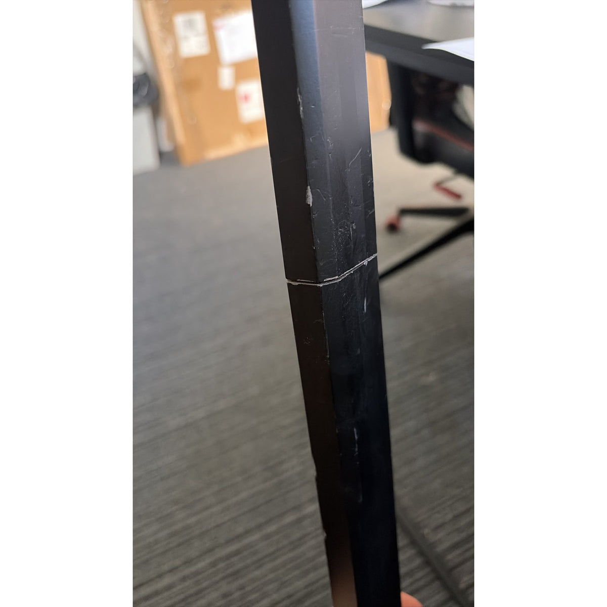 Naruto Kusanagi Sasuke Black Katana Metal Sword DAMAGED 2