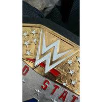 WWE United States Championship Replica Title Belt 6MM Diecast Plate CLEARANCE