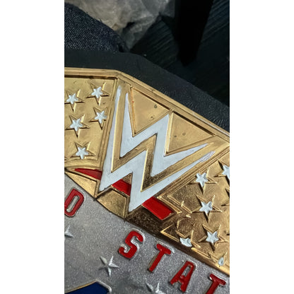 WWE United States Championship Replica Title Belt 6MM Diecast Plate CLEARANCE